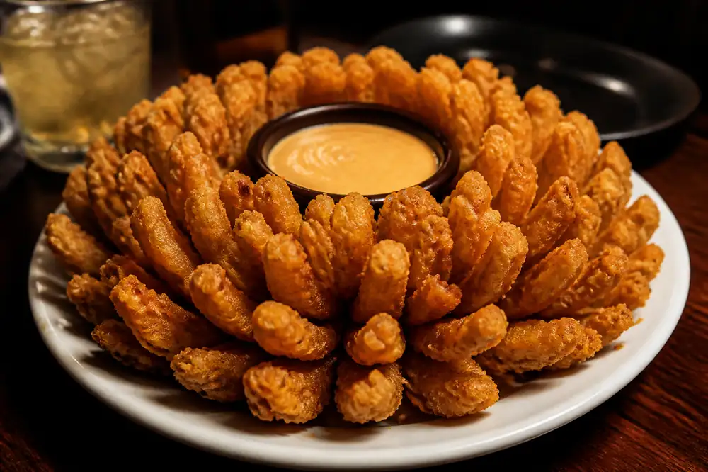 High calorie cactus blossom style appetizer