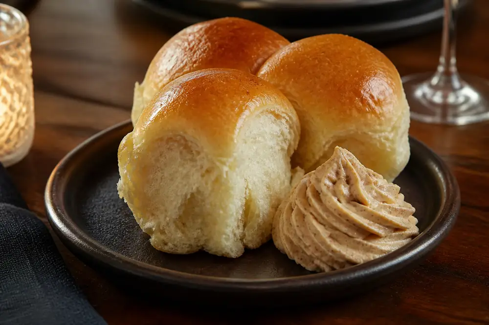 Fresh baked rolls calorie portion